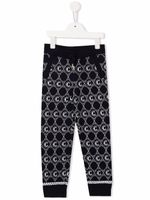 Chloé Kids pantalon en maille à motif C en jacquard - Bleu - thumbnail