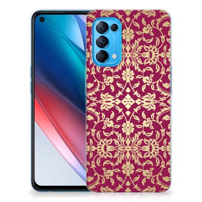 Siliconen Hoesje OPPO Find X3 Lite | Reno5 5G Barok Pink Siliconen Hoesje OPPO Find X3 Lite | Reno5 5G Barok Pink