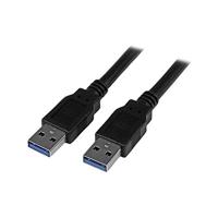 EDM 51265 USB-kabel 3.0 A-A stekker naar stekker, zwart, 2 m, zwart