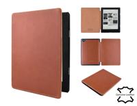 Lunso Kobo Aura H20 Edition 2 hoes (6.8 inch) - Leren sleepcover - Cognac