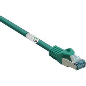 Renkforce RF-5224658 RJ45 Netwerkkabel, patchkabel CAT 6A S/FTP 3.00 m Groen Snagless, Vlambestendig 1 stuk(s)