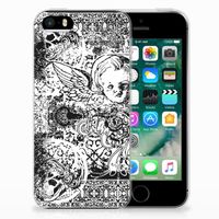 Silicone Back Case Apple iPhone SE | 5S Skulls Angel