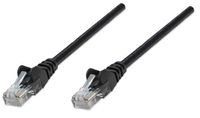 Intellinet 320771 RJ45 Netwerkkabel, patchkabel CAT 5e U/UTP 5.00 m Zwart 1 stuk(s)