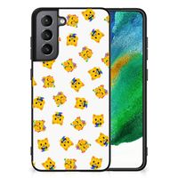 Back Case voor Samsung Galaxy S21FE Katten Emojis