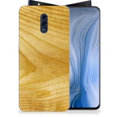 OPPO Reno Bumper Hoesje Licht Hout
