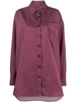 Raf Simons chemise oversize à patch logo - Rouge - thumbnail