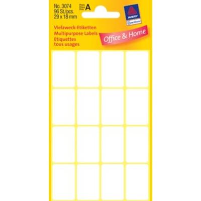 Avery Zweckform 3074 adreslabels Wit Zelfklevend label