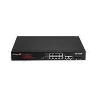 Edimax BewakingsVLAN 12-poorts Gigabit PoE+ Web Smart Switch voor lange afstanden