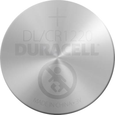 Duracell 5000394030305 DL1220 3V Lithium Knop Cel Batterij 1 Pack metallic