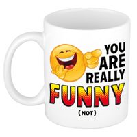 You are really funny not kado mok / beker wit en zwart - cadeau collega