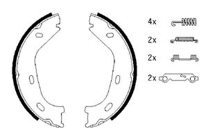 Remschoenset, parkeerrem BOSCH, u.a. für Mercedes-Benz