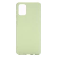Shop4 - Samsung Galaxy A71 Hoesje - Zachte Back Case Mat Groen
