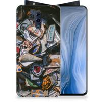 OPPO Reno Siliconen Hoesje met foto Badges
