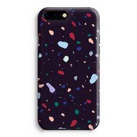 Dark Rounded Terrazzo: Volledig Geprint iPhone 7 Plus Hoesje - thumbnail