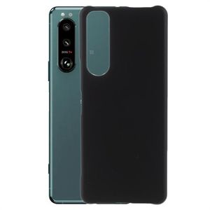 Sony Xperia 5 III Rubberen Plastic Case - Zwart