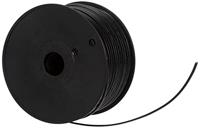 Assmann AK-460700-100-S platte band telefoon installatiekabel 4-aderig. zwart