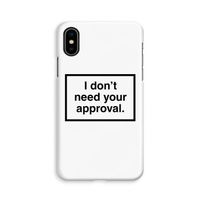 Don't need approval: iPhone Xs Volledig Geprint Hoesje - thumbnail