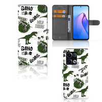 Telefoonhoesje met Pasjes voor OPPO Reno8 Pro Dinosaurus - thumbnail