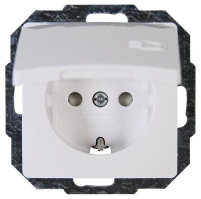 Kopp 920802069 Wandcontactdoos met randaarde Inzetstuk Paris Wit