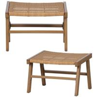 WOOOD Puk Hocker - Aluminium - Naturel - Set van 2