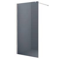 Inloopdouche Stern 100x200cm Rookglas Chroom Profiel 10mm Veiligheidsglas Easy Clean
