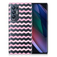 OPPO Find X3 Neo TPU bumper Waves Roze