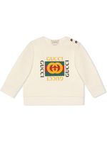 Gucci Kids sweat à logo - Blanc