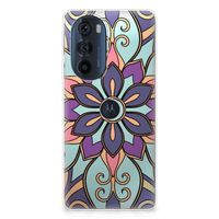 Motorola Edge 30 Pro TPU Case Purple Flower