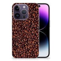 Apple iPhone 14 Pro Siliconen Case Koffiebonen