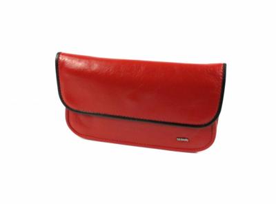 Dames portemonnee Soft lijn Rood Zwart