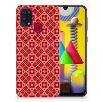 Samsung Galaxy M31 TPU bumper Batik Rood - thumbnail