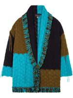 Alanui cardigan Antarctic Dream à design patchwork - Bleu