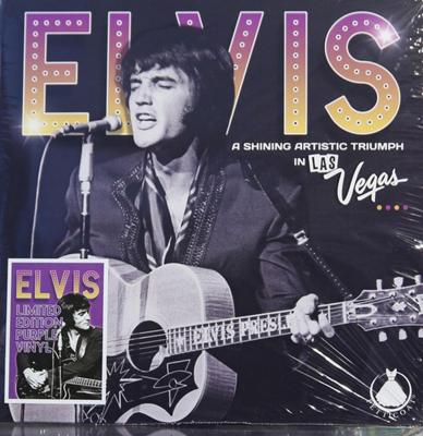 Elvis Presley - A Shining Artistic Triumph In Las Vegas (Paars Vinyl) + CD (LP) Elvis Presley - A Shining Artistic Triumph In Las Vegas (Paars Vinyl) + CD (LP)