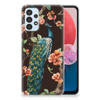 Samsung Galaxy A13 4G TPU Hoesje Pauw met Bloemen