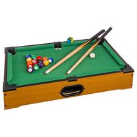 Speelgoed Mini pooltafel/biljarttafel voor op de eettafel - 51 x 31 cm