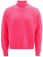 JW Anderson pull nervuré à col montant - Rose