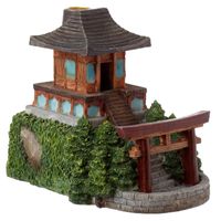 Backflow Wierook Houder Japanse Tuin Tempel (18 cm) - thumbnail