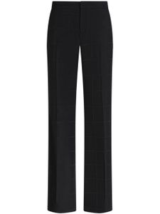 ETRO pantalon en laine vierge à coupe droite - Noir