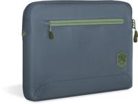 STM ECO Sleeve Laptoptas, 16 inch, compatibel met Apple MacBook Pro 16 inch (100% gerecycled polyester, groot binnenvak met extra buitenvak, lichtlopende ritssluitingen) - blauw