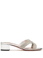 Aquazzura mules 35 mm en cuir - Argent