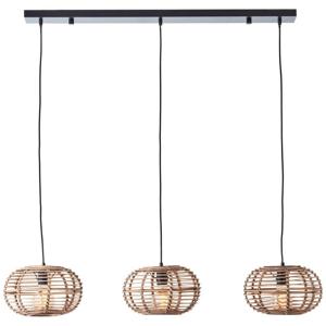 Brilliant Rotan eettafel hanglamp Woodball 99884/06