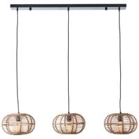 Brilliant Rotan eettafel hanglamp Woodball 99884/06