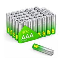 GP Batterijen AAA 1,5V (Micro, LR03), 40 stuks voorraadpak, Super Alkaline LongLife met G-TECH Technologie, 40 stuks AAA Batterijen