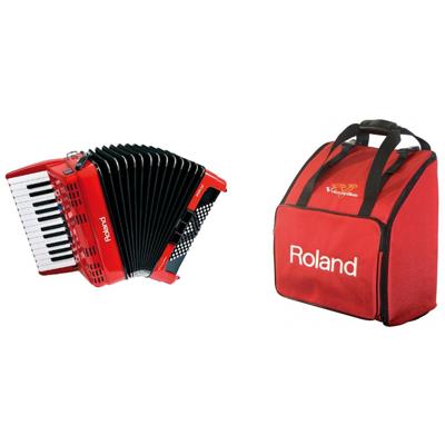 Roland FR-1X RD V-accordeon pianoklavier rood + Roland tas Roland FR-1X RD V-accordeon pianoklavier rood + Roland tas