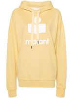 MARANT ÉTOILE Mansel logo-flocked hoodie - Jaune