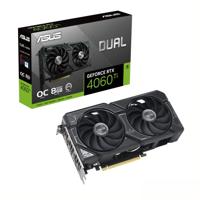 ASUS Dual GeForce RTX™ 4060 Ti OC Edition 8 GB GDDR6 (PCIe 4.0, 8 GB GDDR6, DLSS 3, HDMI 2.1, DisplayPort 1.4a, axiaal-tech ventilatorontwerp, 0db-technologie en meer)