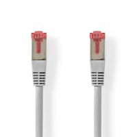 CAT6-kabel | RJ45 Male | RJ45 Male | SF/UTP | 15.0 m | Rond | PVC | Grijs | Label