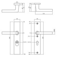 VH-garn.SKG3 kruk/kruk zwart PC72 ktb, rechth - thumbnail