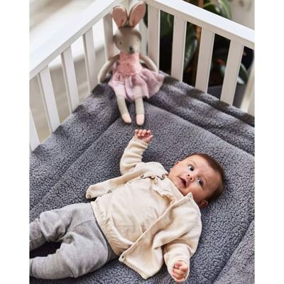 Jollein Boxdeken Teddy 80x100 cm stormgrijs