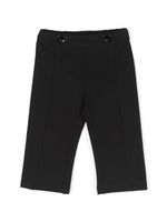 Moschino Kids pantalon chino à logo brodé - Noir - thumbnail